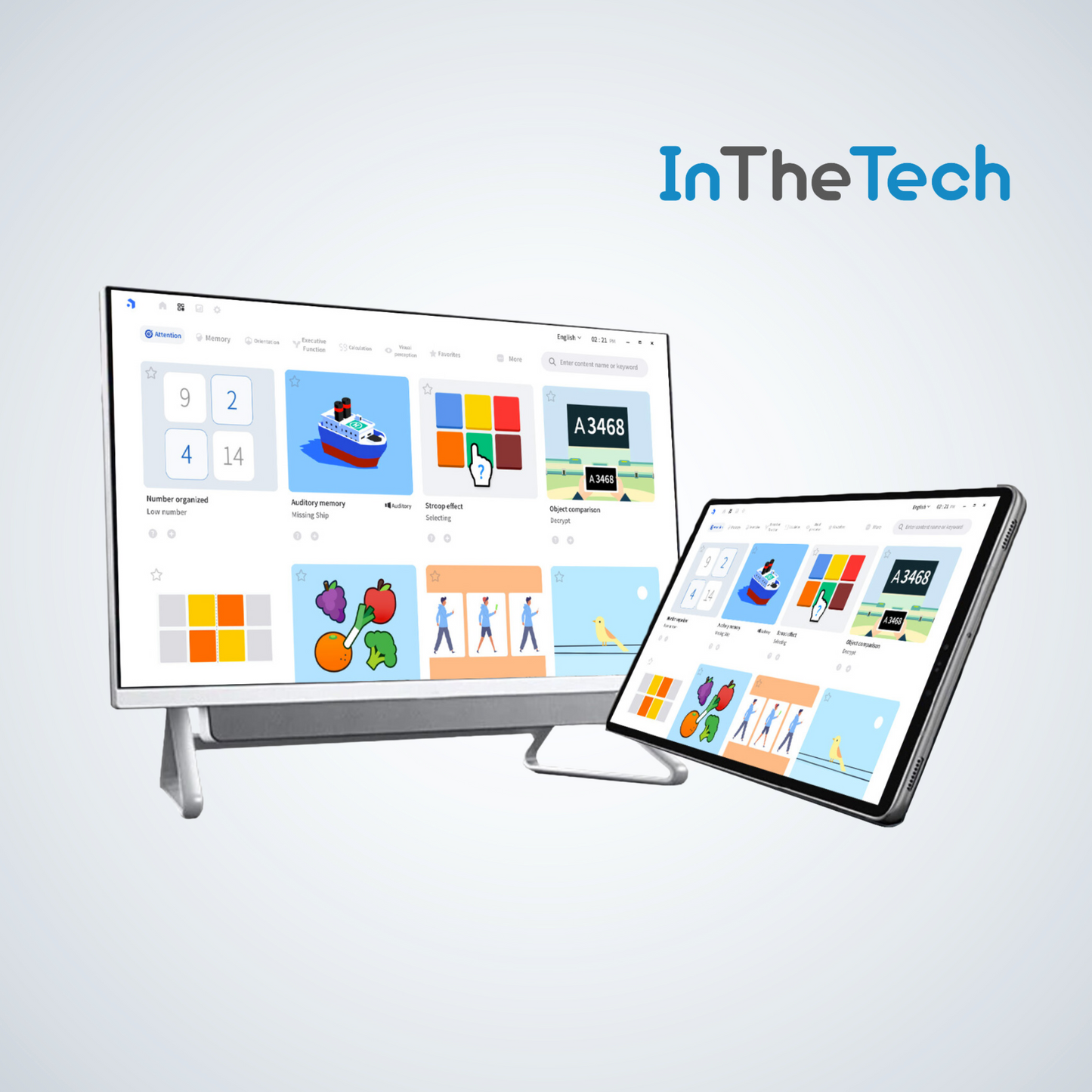 Techcare EYAS Digital Cognitive Training System