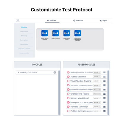 Techcare Digital Cognitive (DCOG) | Digital Cognitive Assessment and Training System