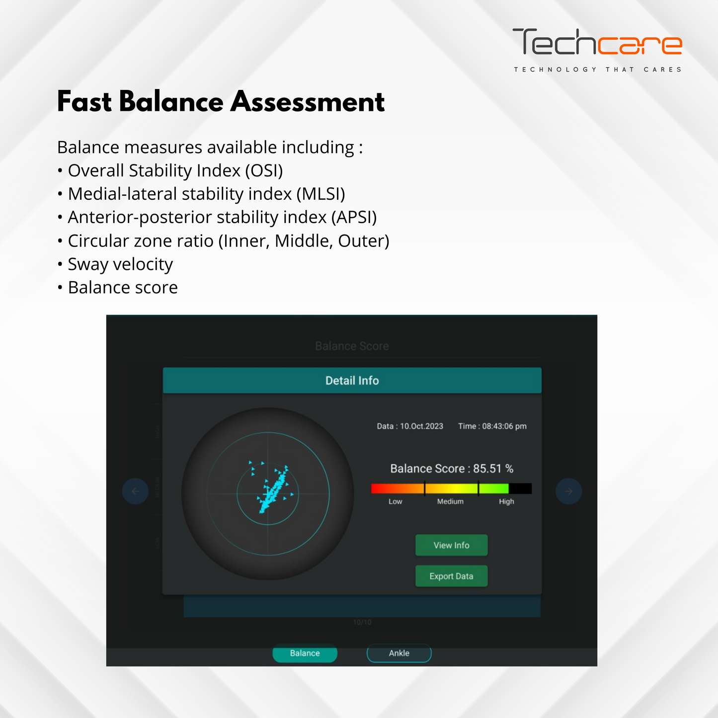 Techcare Balance Board (Fibod)