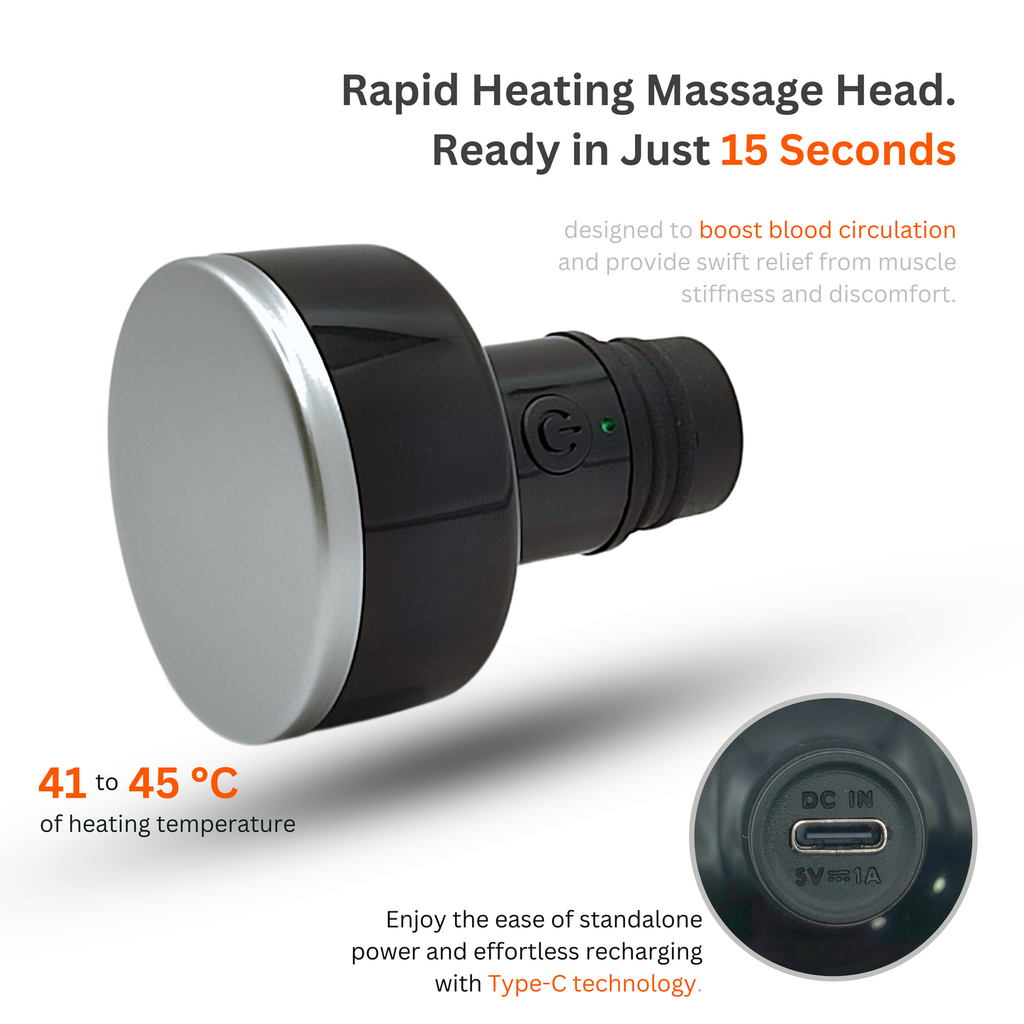 Techcare Mini Heated Massage Gun
